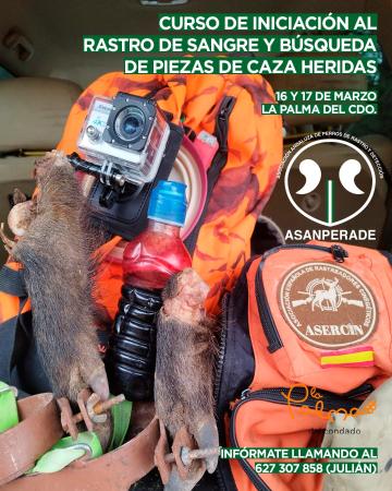 Curso de iniciación al rastro de sangre y búsqueda de piezas de caza heridas