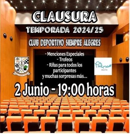 Imagen Clausura temporada 2024-2025 Siempre Alegres.