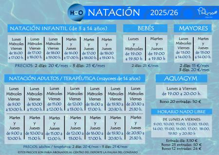 Imagen INICIO NATACIÓN OTOÑO