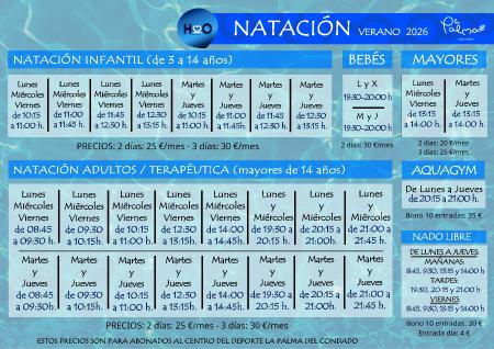 Imagen NATACIÓN VERANO 2026 ¡¡QUEDAN POCAS PLAZAS!!